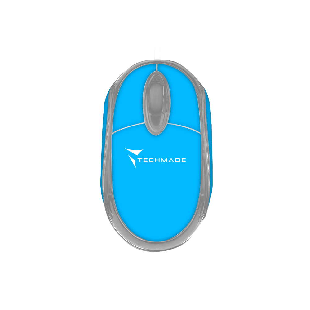 TECHMADE Optical USB Mouse Blue